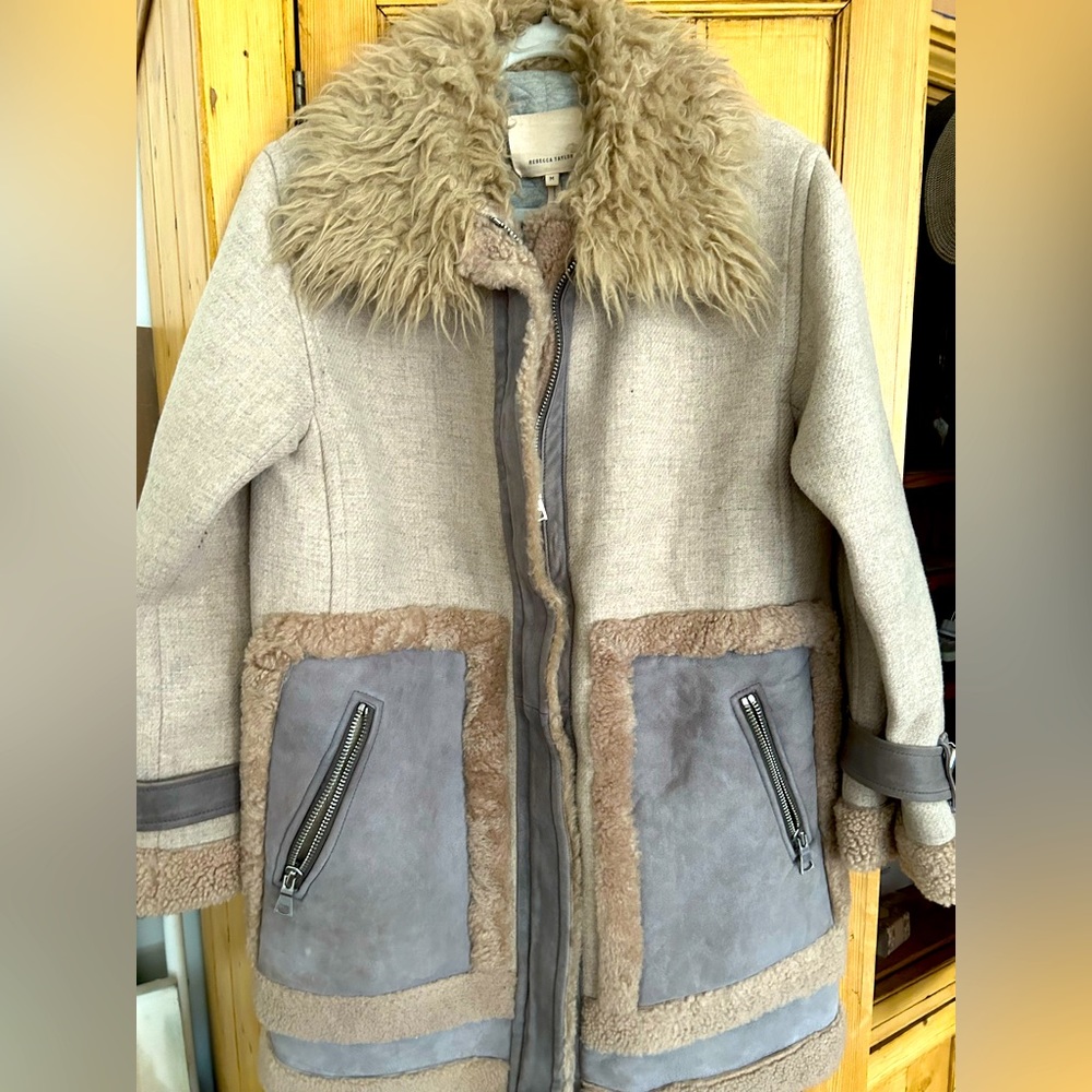 Rebecca Taylor shearling coat